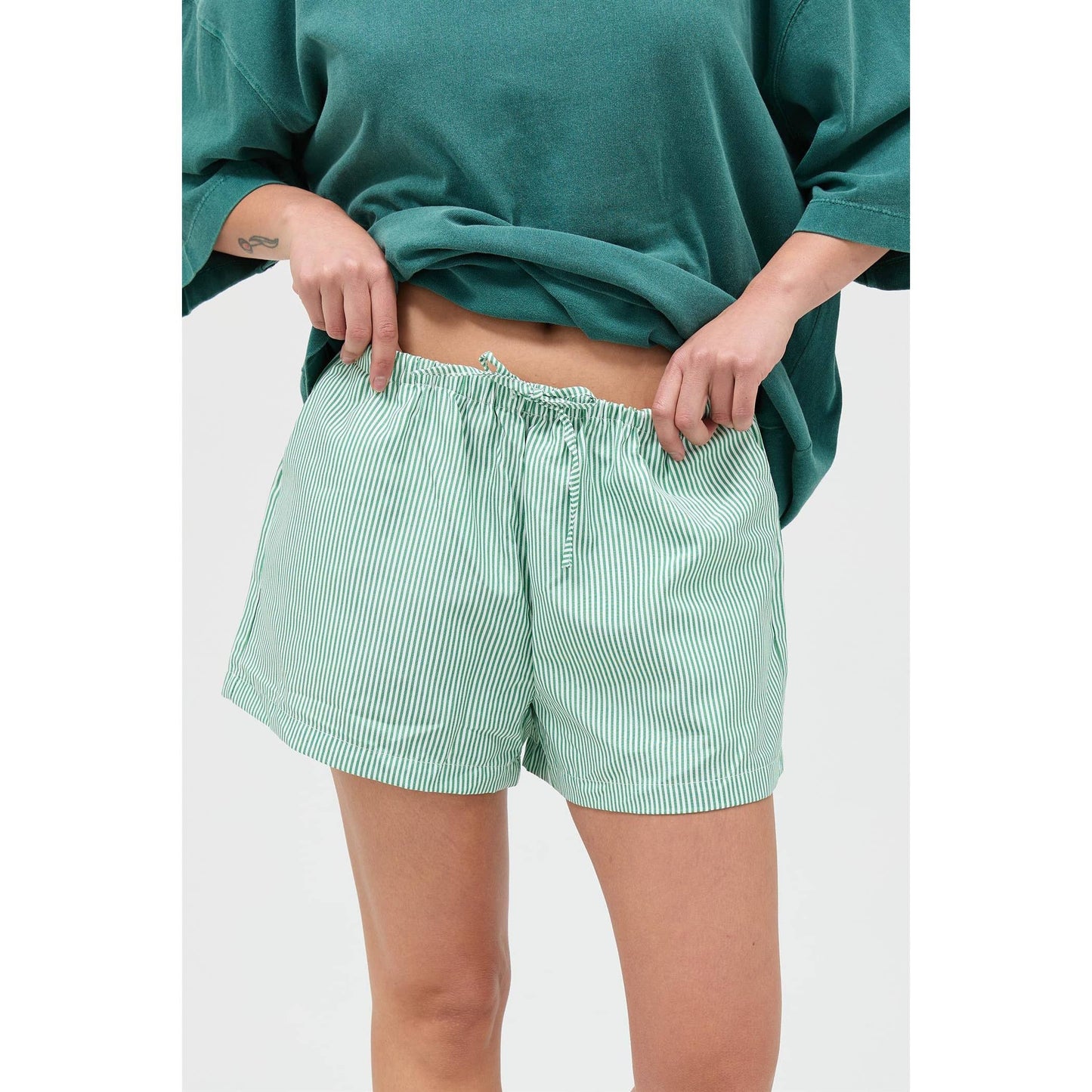 Coastal Ease Stripe Shorts
