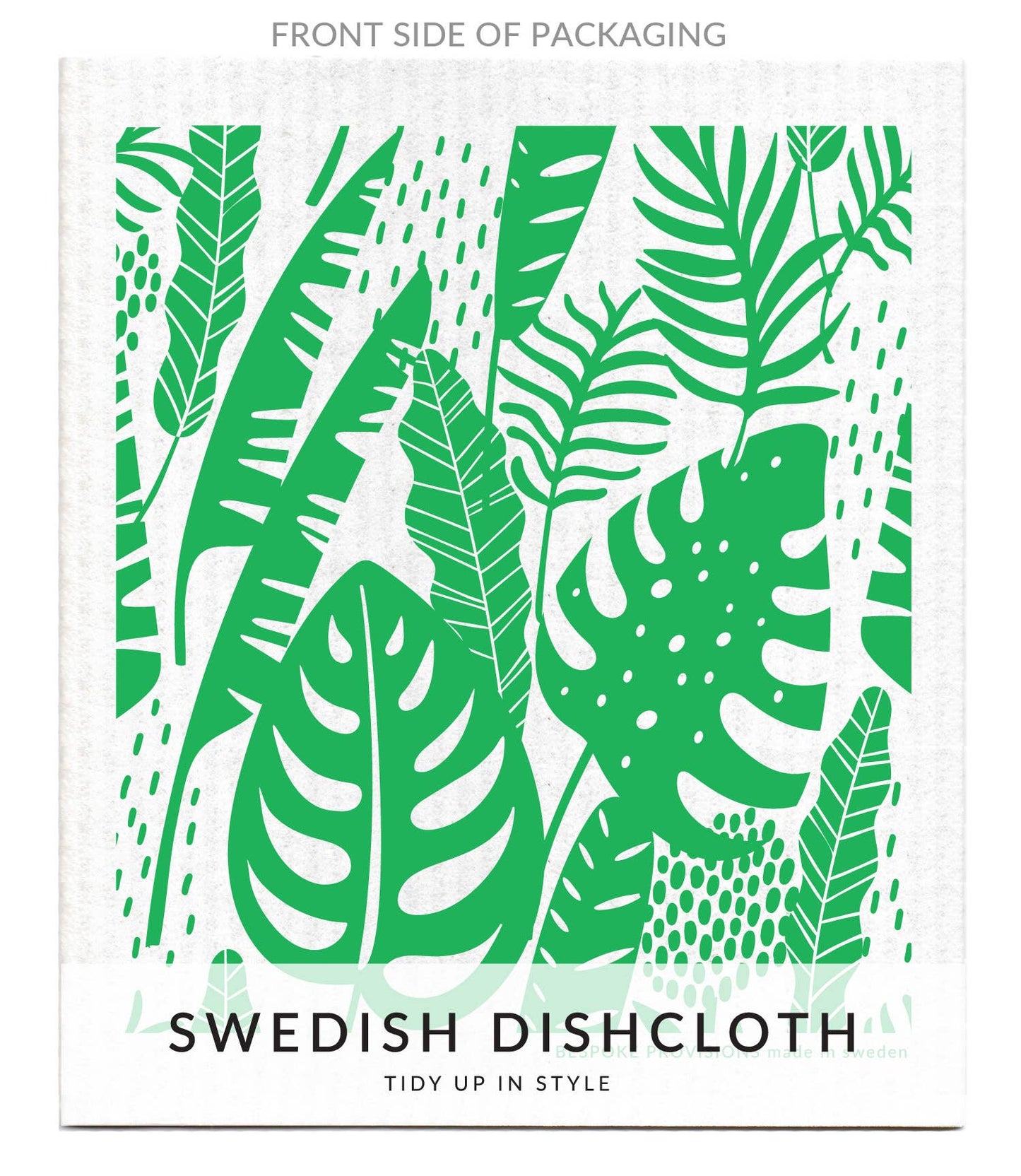 Tropical Leaves Swedish Dishcloth