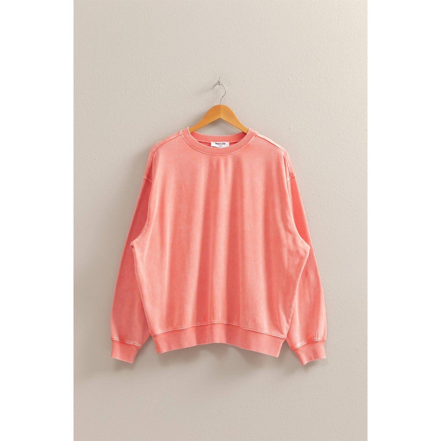Drop Shoulders Relaxed Crew Neck Sweatshirt