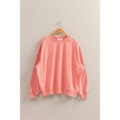 Drop Shoulders Relaxed Crew Neck Sweatshirt