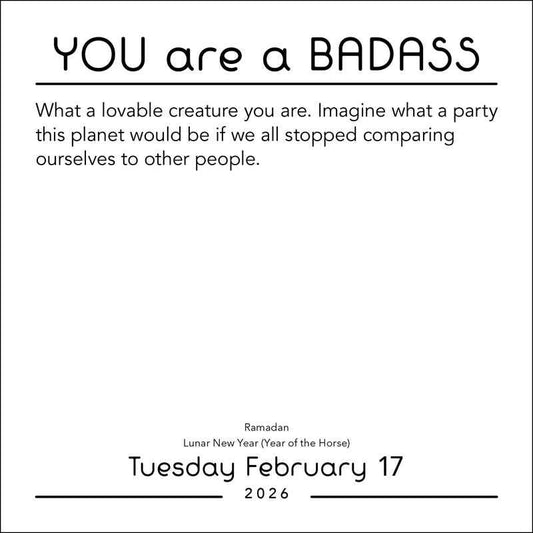You Are a Badass 2026 Day-to-Day Calendar by Jen  Sincero