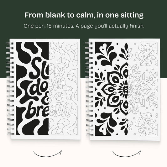 One Color Coloring Book - Wellness Edition