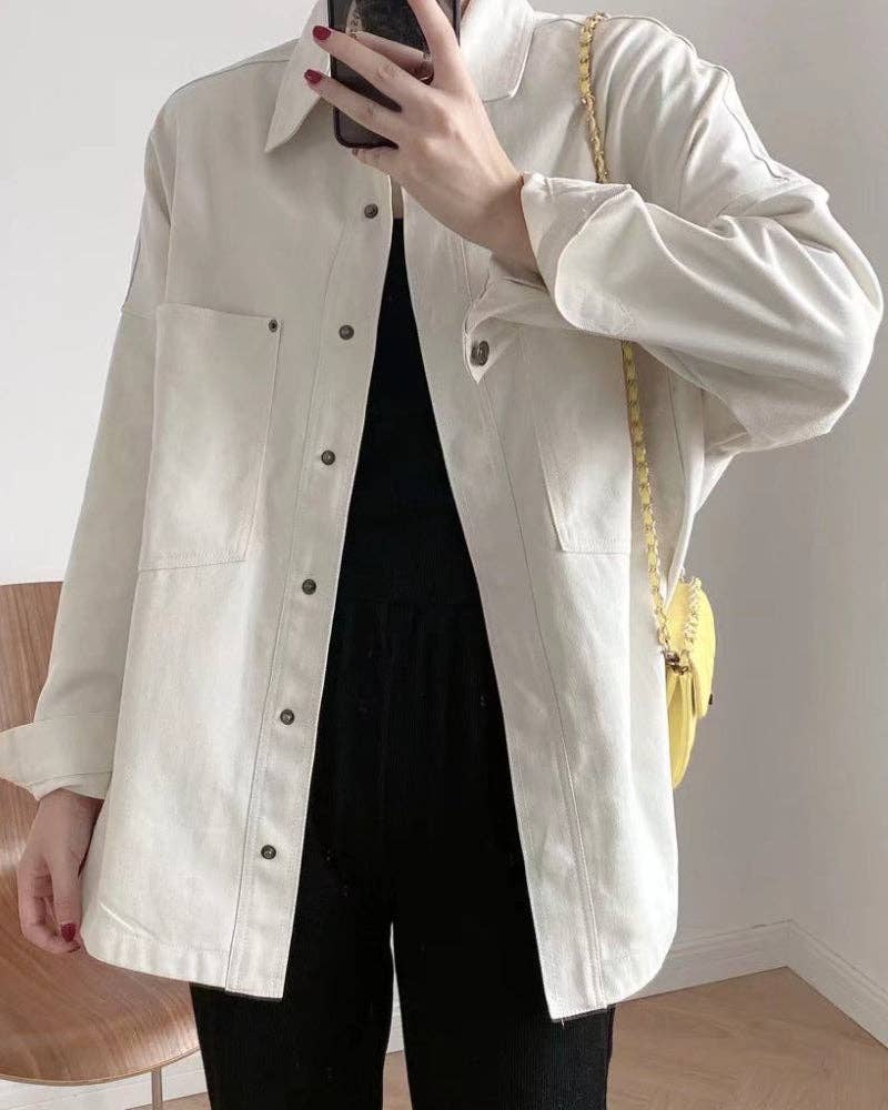 Oversized Jean Shacket