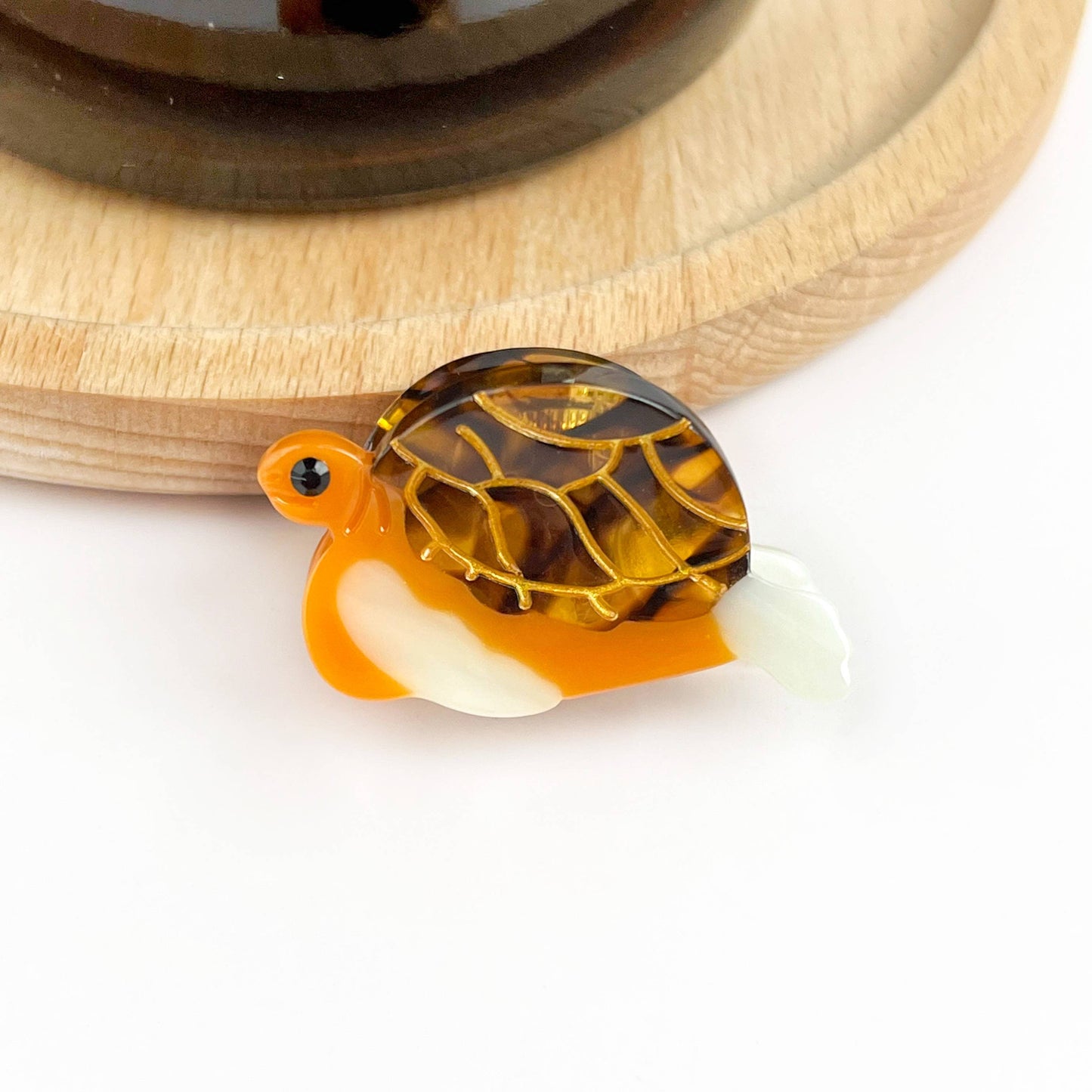 Green Turtle Hair Clip