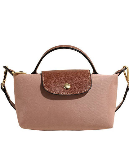 Simple Color Block Crossbody Bag