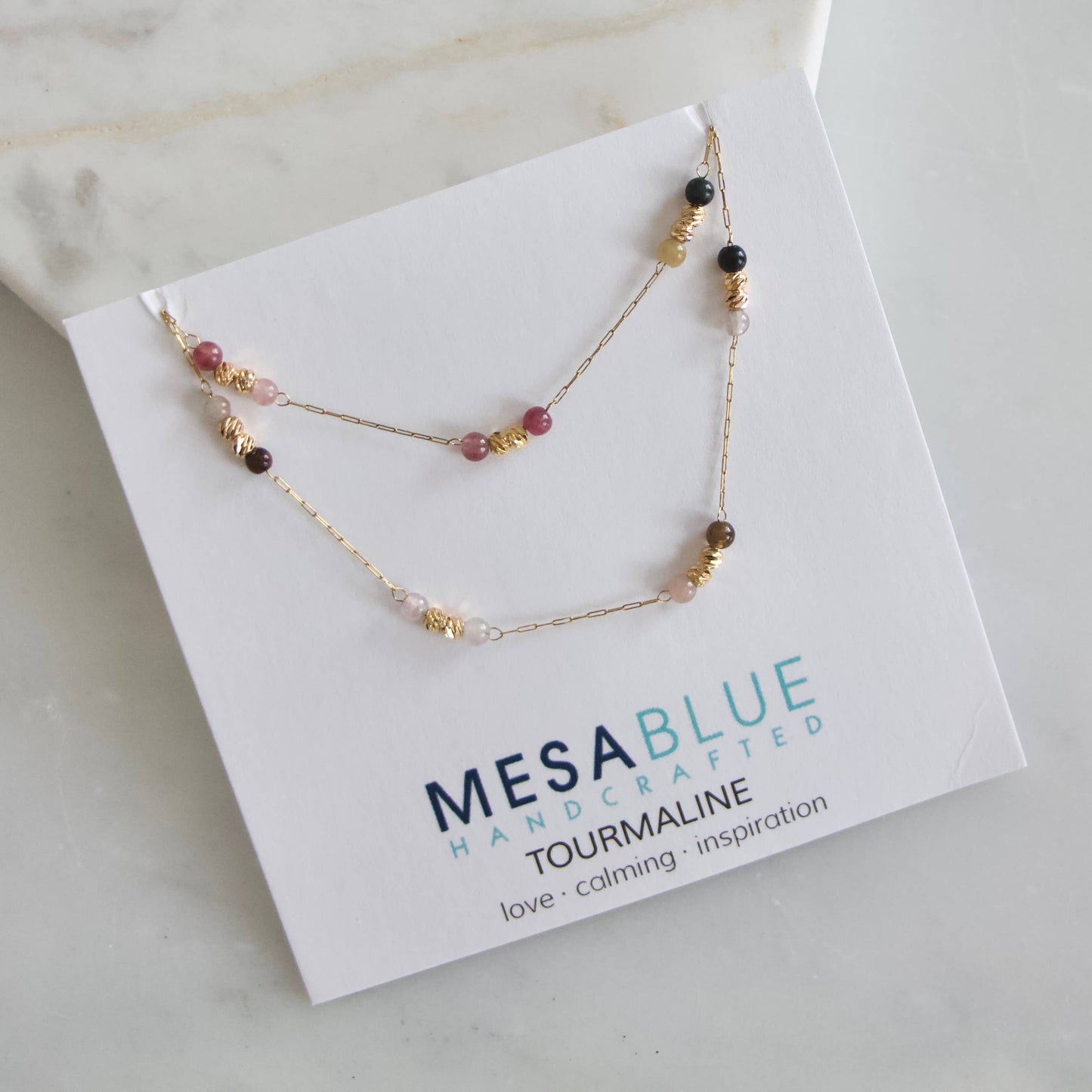 Gemstone Round Beaded Necklace