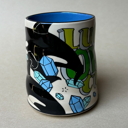 Lucky Orca Cup  XLarge Ceramic Mug