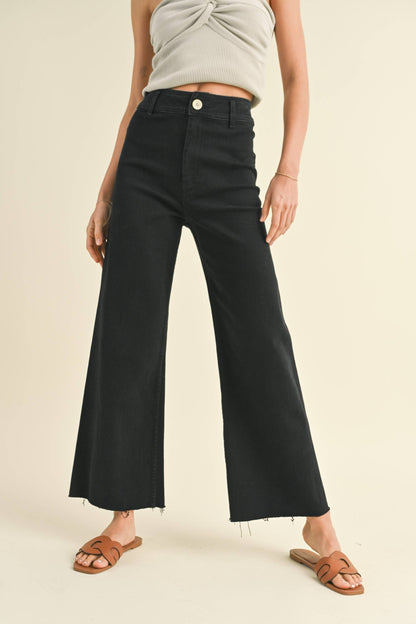 Stone Wide Leg Denim Pants