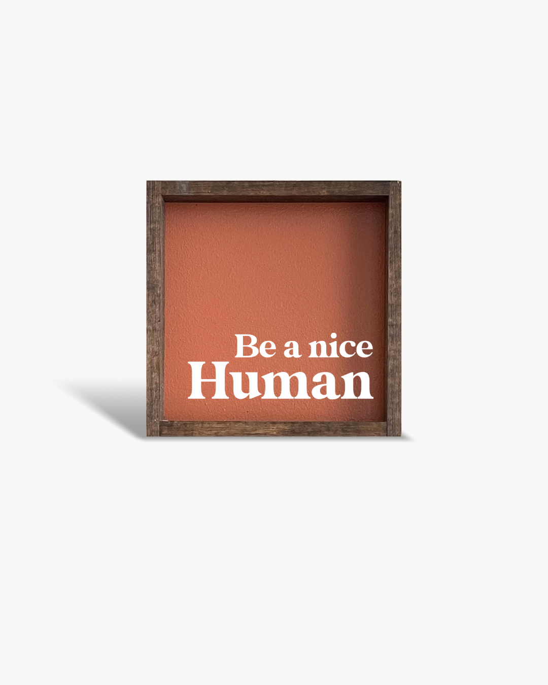 Be A Nice Human Framed Print - Modern Positive Wall Art