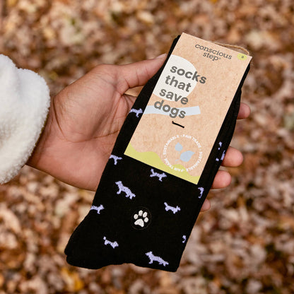 Socks that Save Dogs (Black Dogs)