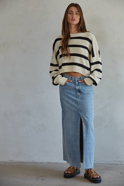 Harbor Stripe Knit Pullover