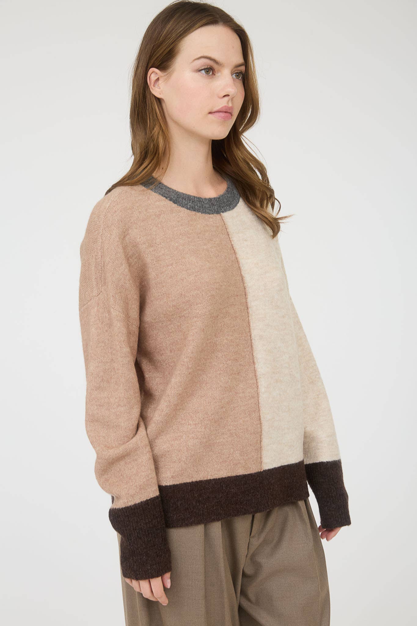 Relaxed Colorblock Sweater