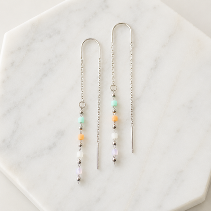 Beaded Threader Earrings