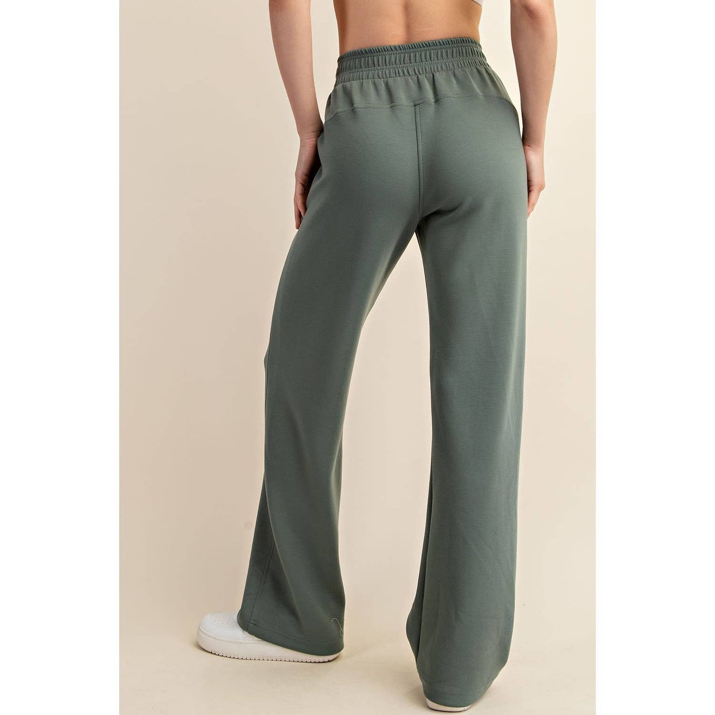 MODAL POLY SPAN SCUBA STRAIGHT PANT