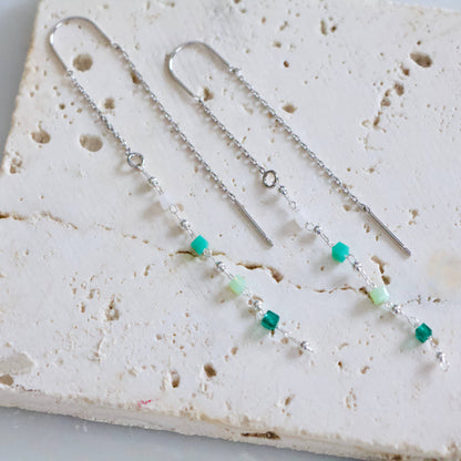 Beaded Threader Earrings