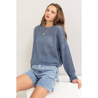 Coastal Mesh Sweater