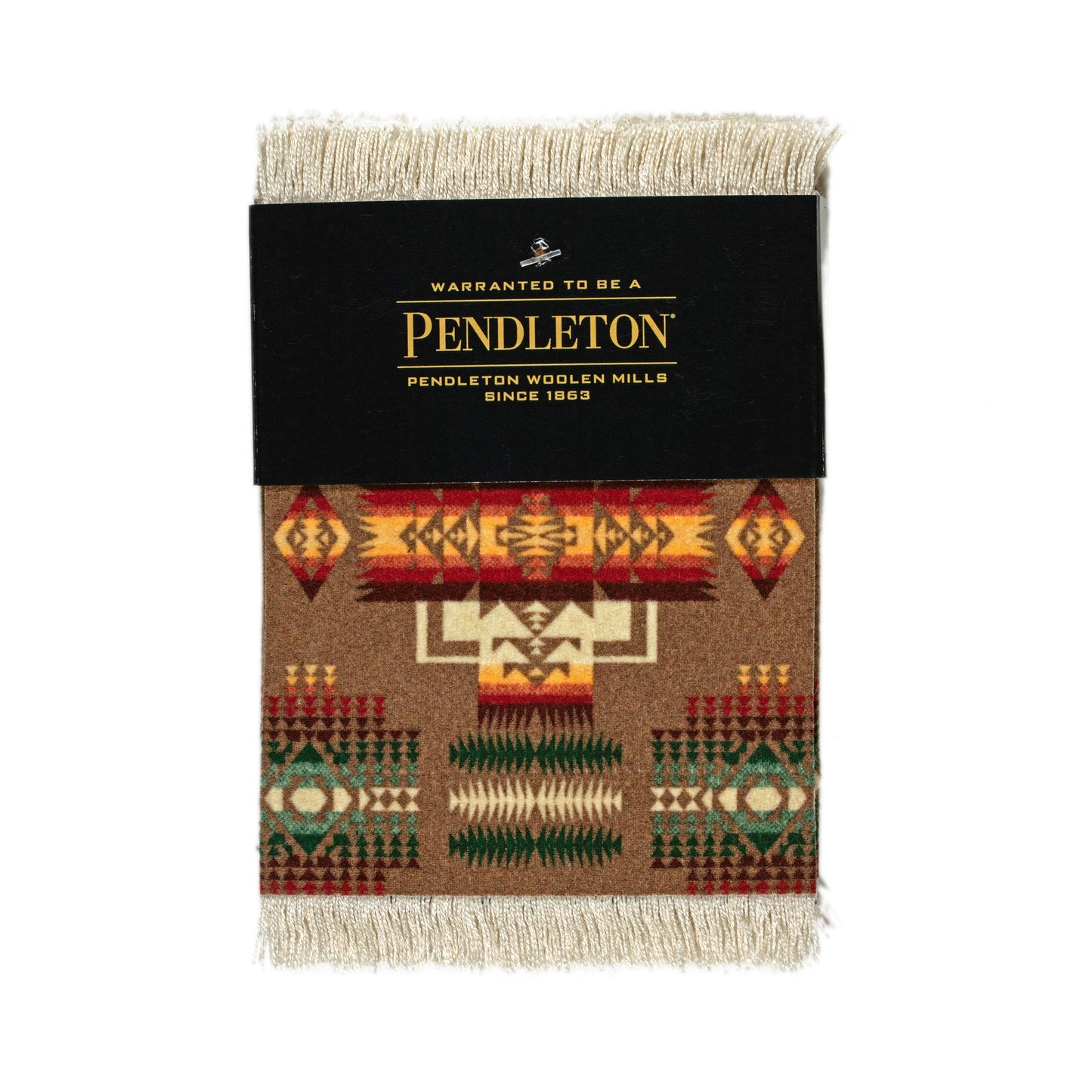 4 Pc CoasterRug® Set Pendleton® Chief Joseph Khaki (PRC-C)