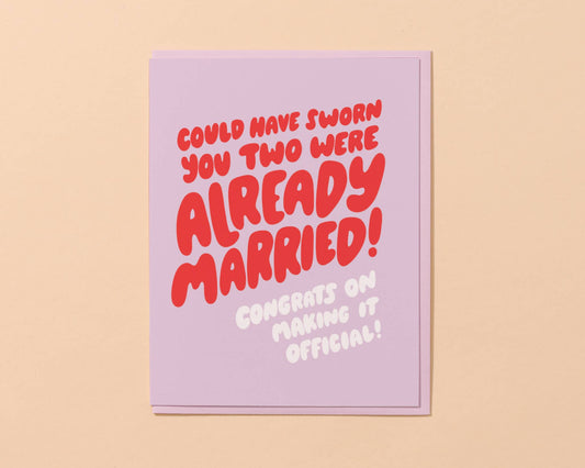Already Married Card