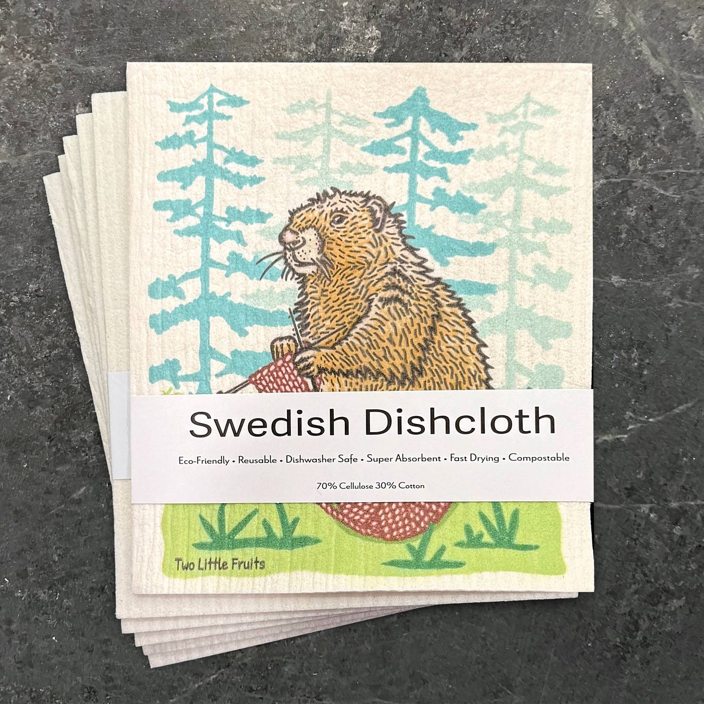 Cute Knitting Swedish Dishcloth