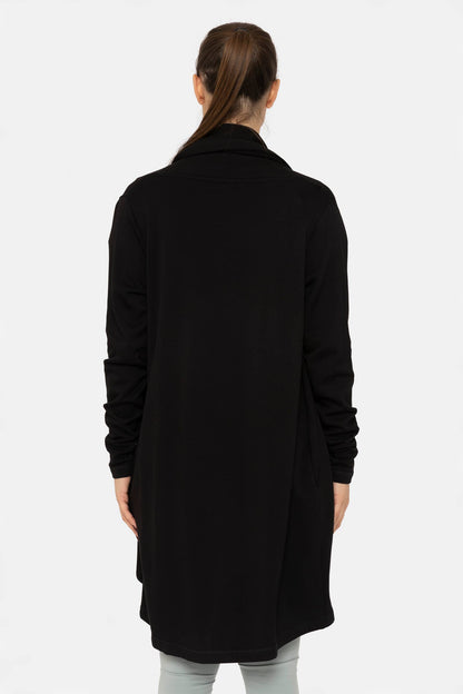 Fleece Lined Flowy Open Cardigan