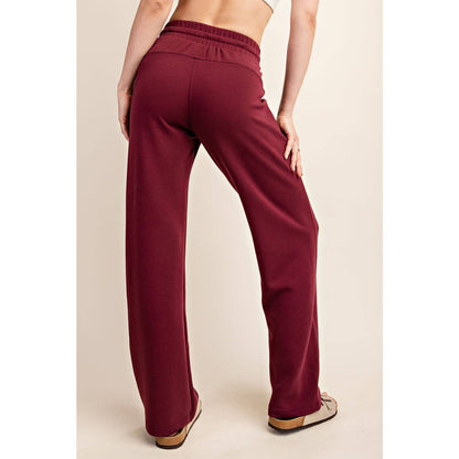 MODAL POLY SPAN SCUBA STRAIGHT PANT