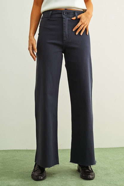 Stone Wide Leg Denim Pants