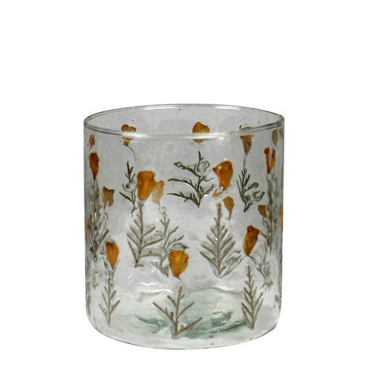 Tiny Flower Hurricane, Glass Small