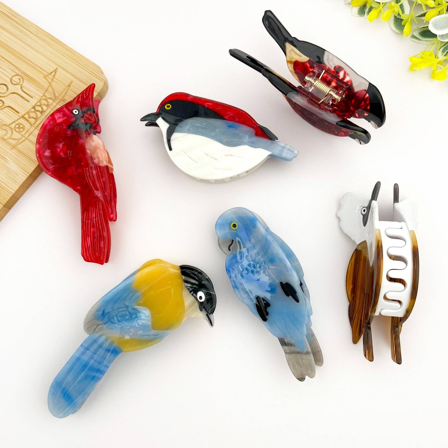 Charming Bird-Inspired Hair Claw Clip