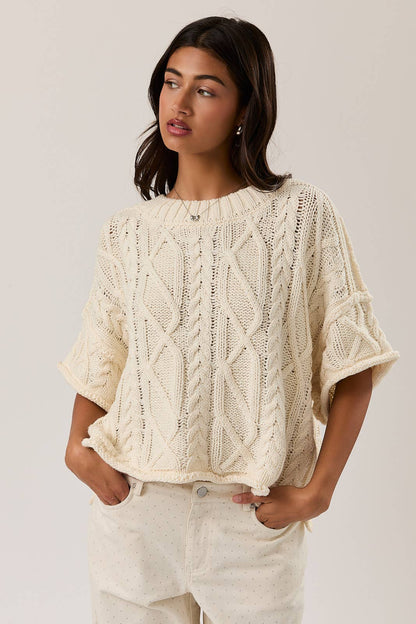 Relaxed Coastal Cable Knit