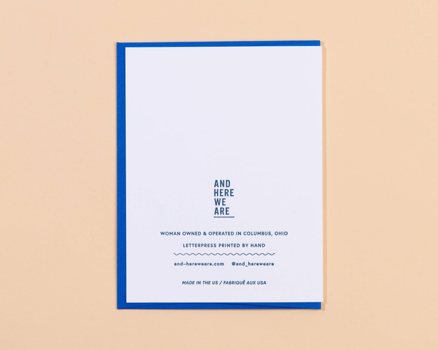 Letterpress So Far, So Good Anniversary Card