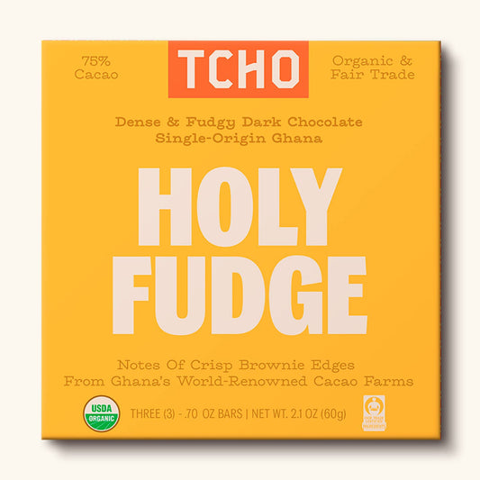 Holy Fudge 75% Fudgy Dark Chocolate Bar