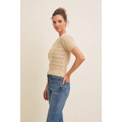 Vintage Breeze Pointelle Sweater