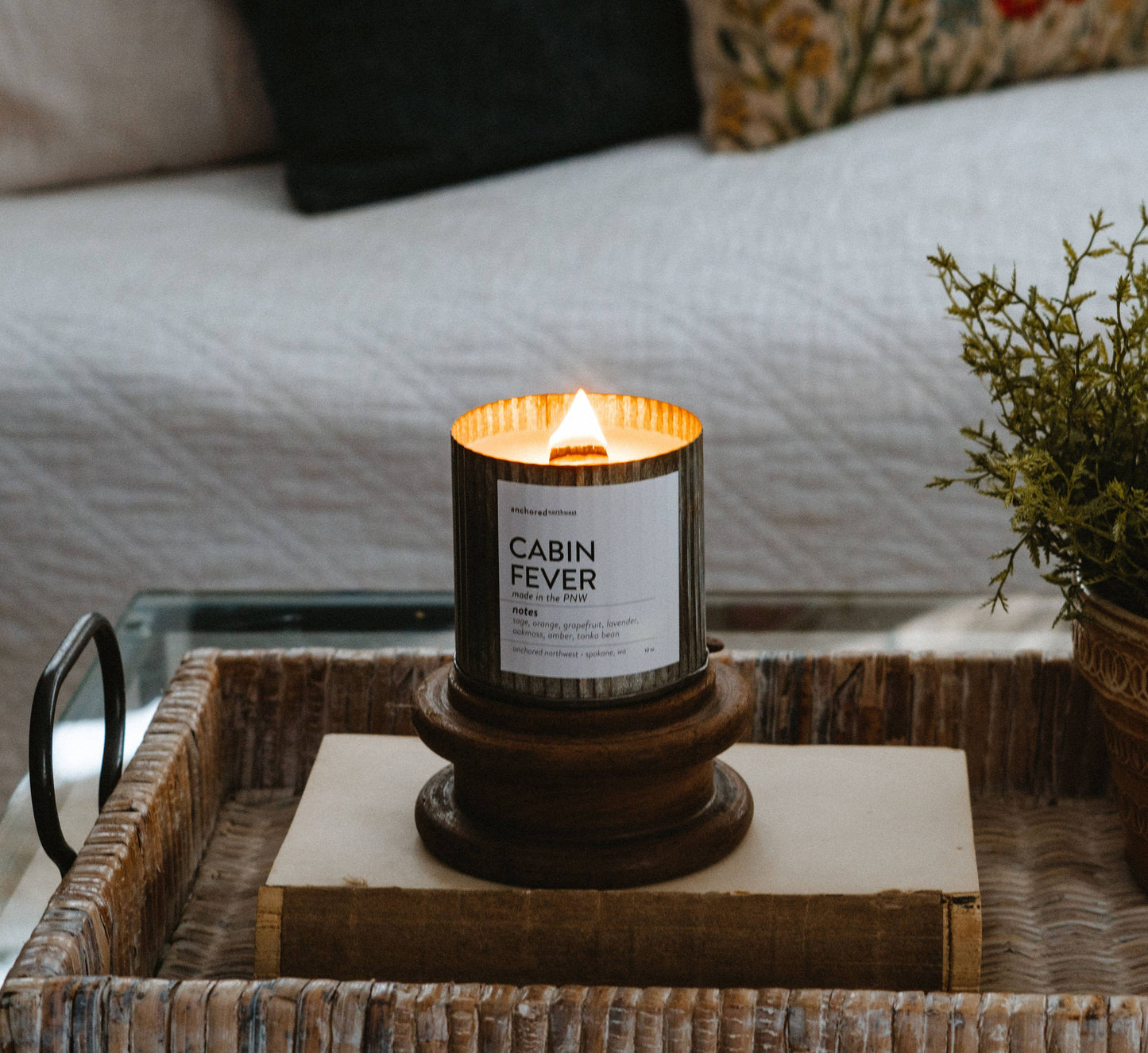 Staycation Wood Wick Rustic Farmhouse Soy Candle