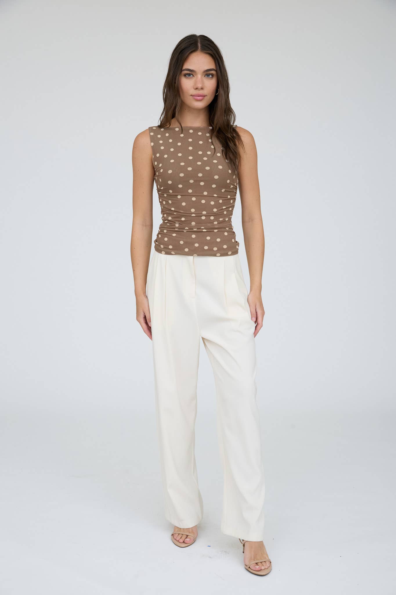 Moonlight Dot Mesh Top