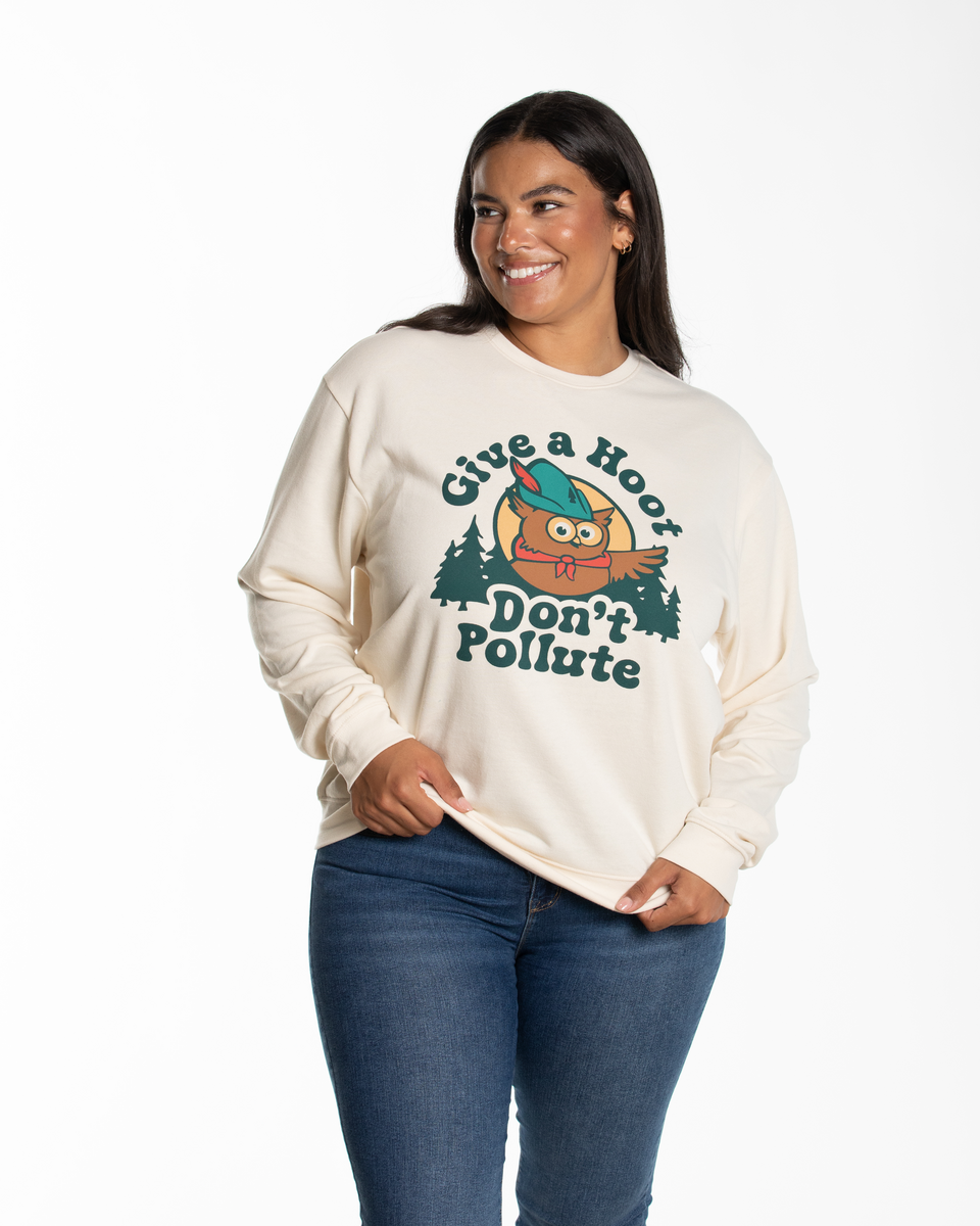 Give A Hoot Crewneck Sweatshirt