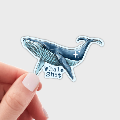 Whale Shit Sticker - cute, animal, ocean, marine, funny, sea