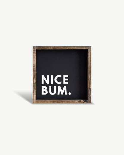 Nice Bum Framed Bathroom Print – Funny Bathroom Wall Art