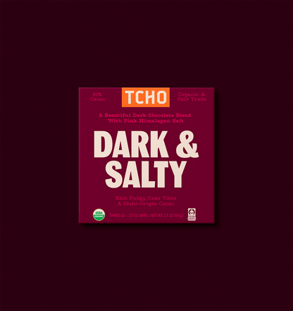 Dark & Salty 81% Dark Chocolate & Pink Salt Bar