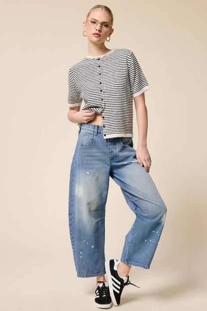 Classic Short Sleeve Button Cardigan