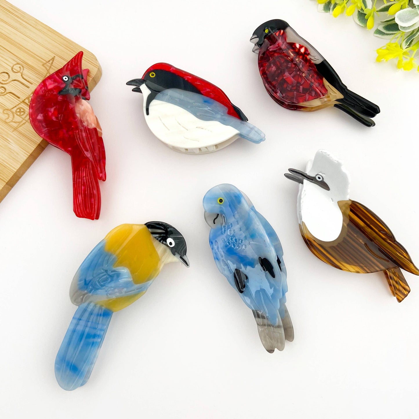 Charming Bird-Inspired Hair Claw Clip