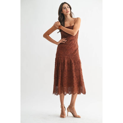 Handcrafted Crochet Midi Dress