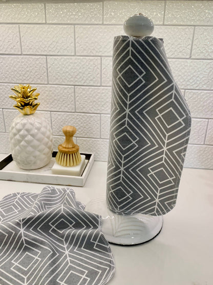 NonPaper Towels- Gray Geometric