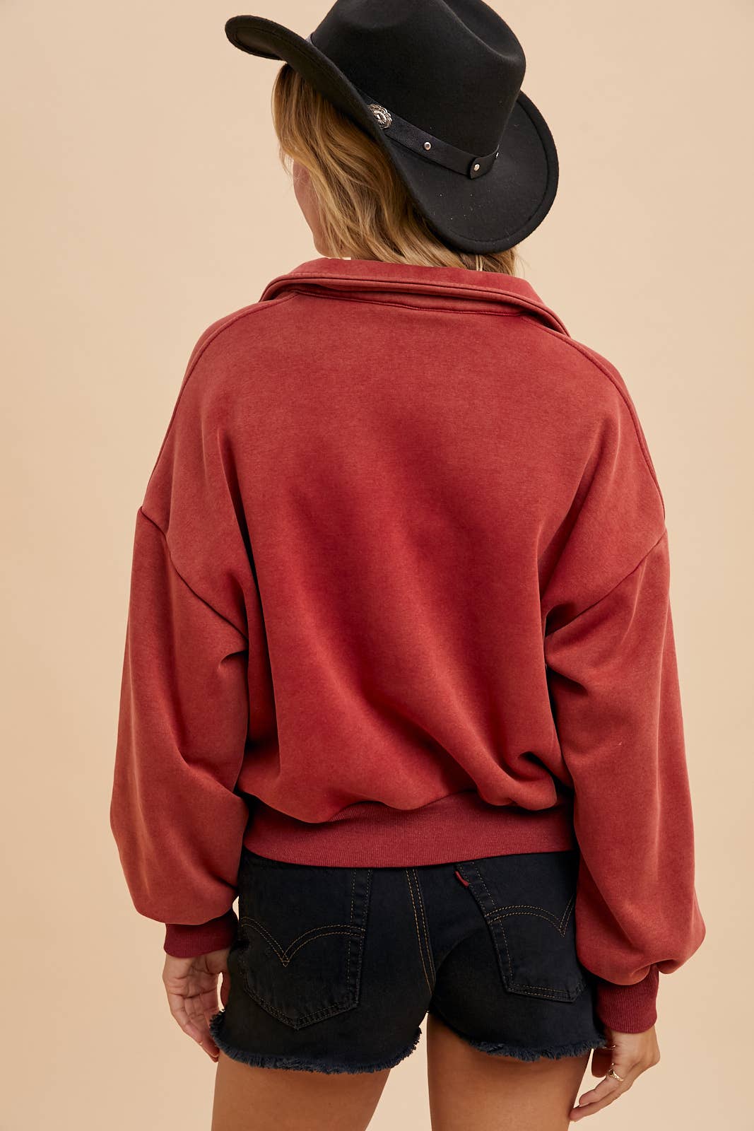 Cropped Polo Pullover