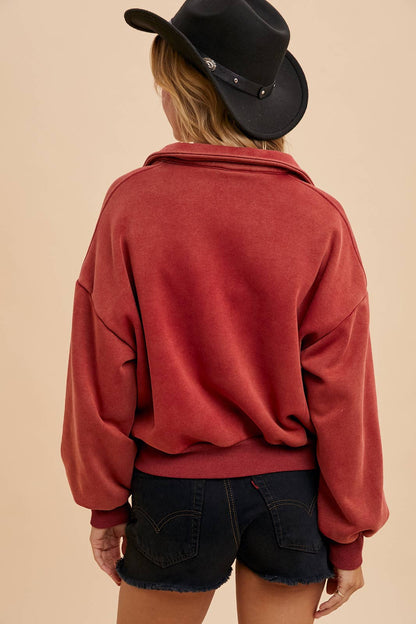 Cropped Polo Pullover