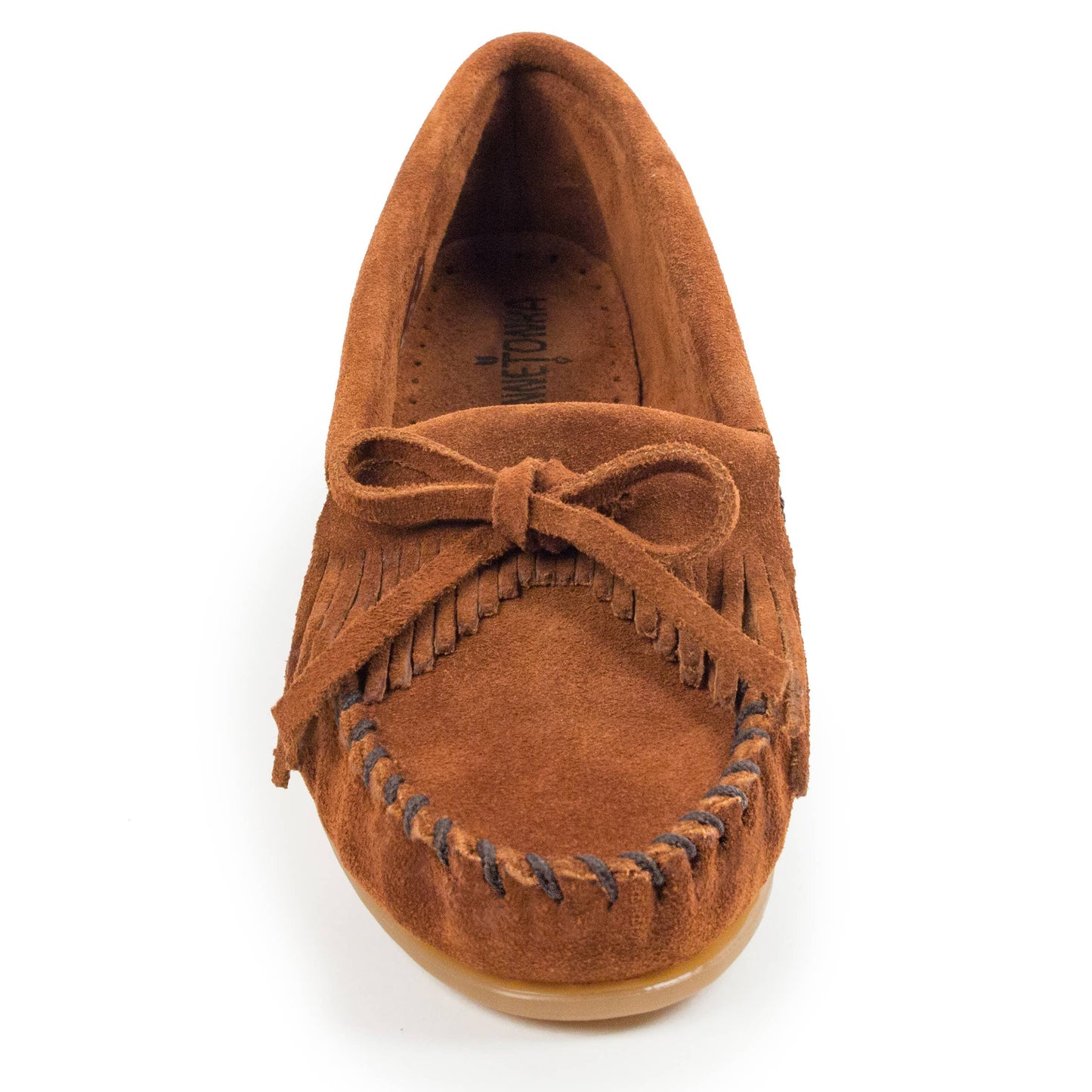 Women's Suede Kilty Moccasin Loafer Shoe