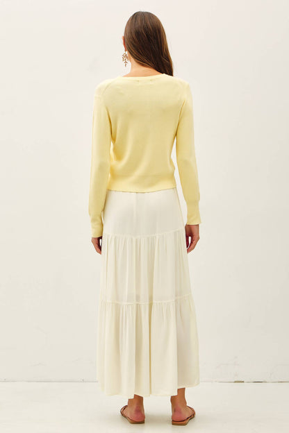 Smocked Waist Tiered Skirt