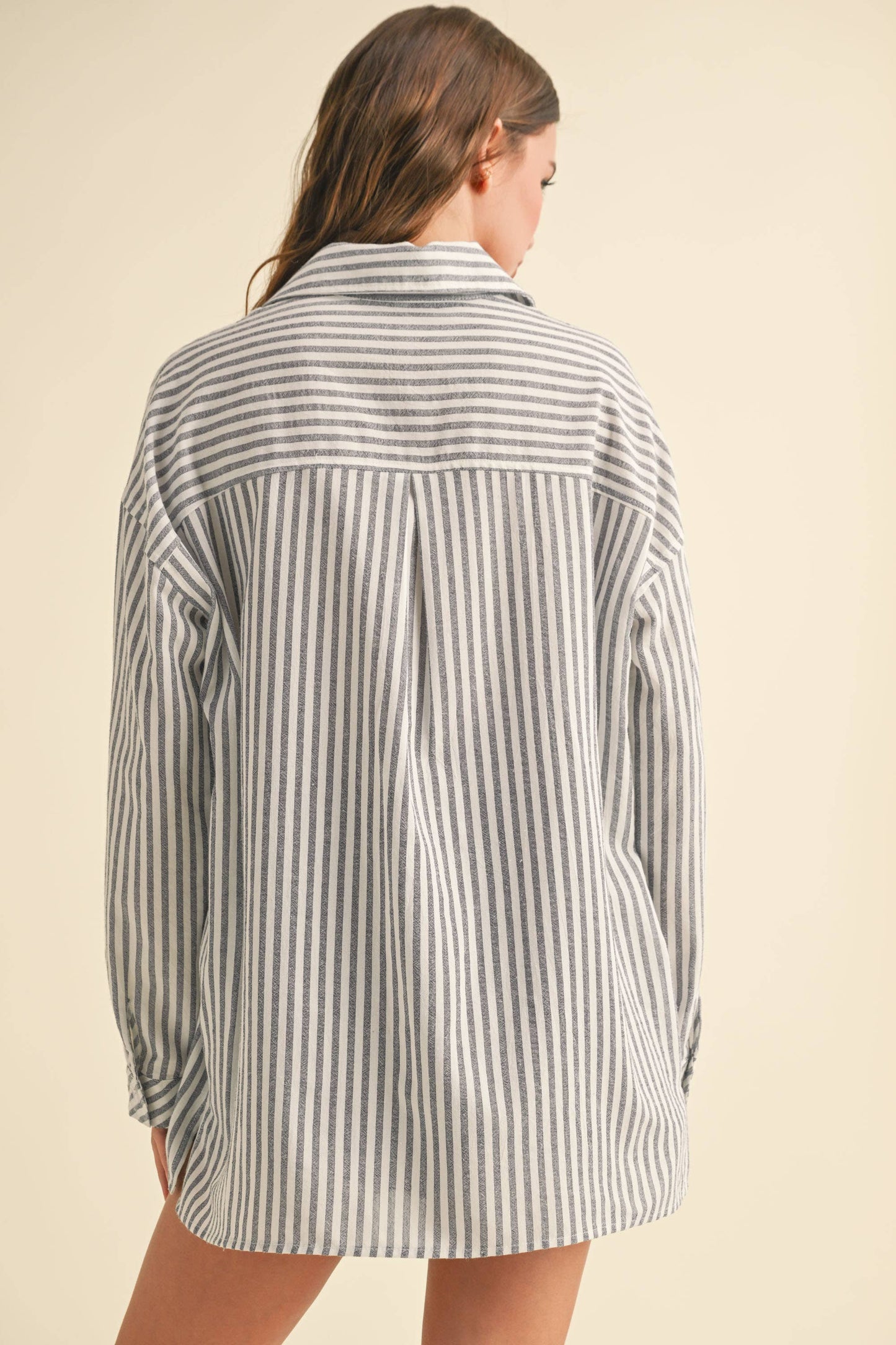 Laid-Back Luxe Stripe Shirt