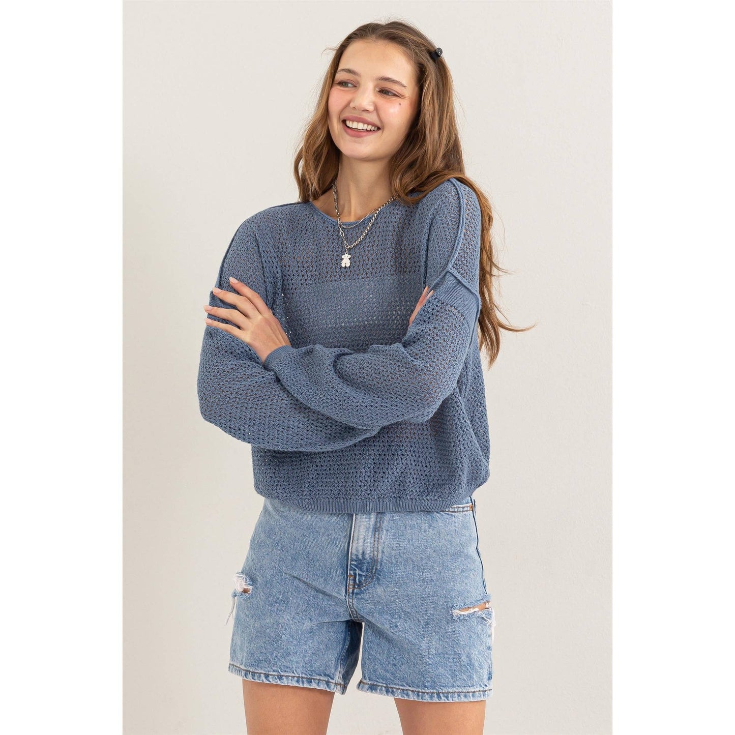 Coastal Mesh Sweater