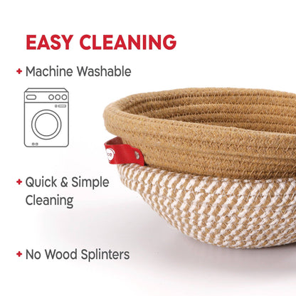 Round Cotton Rope Proofing Baskets Set