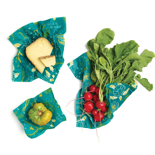 Assorted 3 Pack Bees Wax Wrap - Oceans